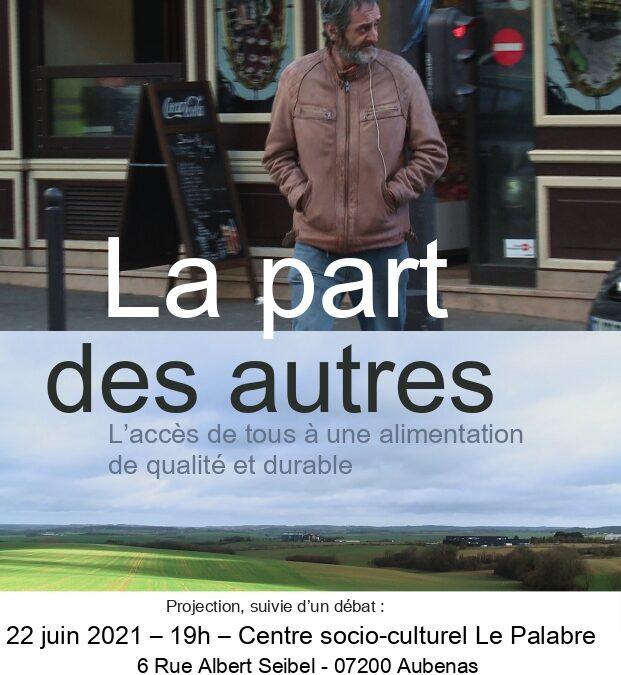 Projection-débat autour du film “La part des autres”