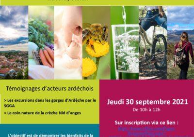 Visioconférence Nature et Santé « La nature pour se faire du bien »