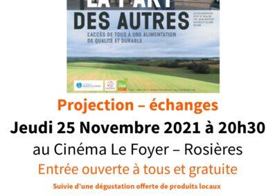 Projection-échanges “La part des autres”