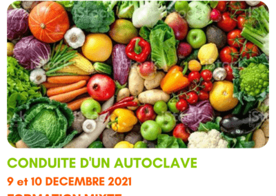 Formation conduite d’un autoclave