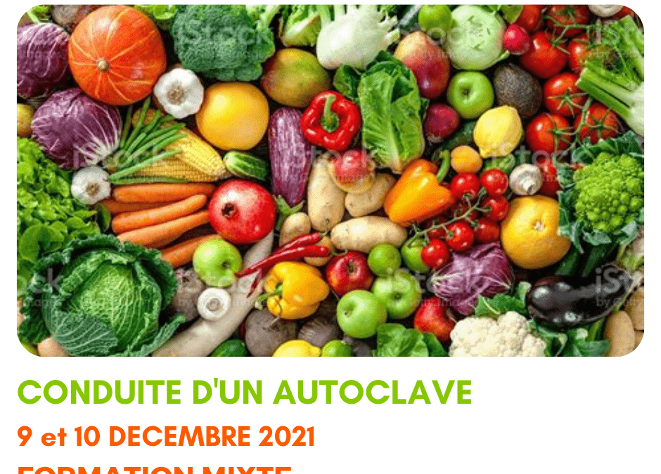 Formation conduite d’un autoclave