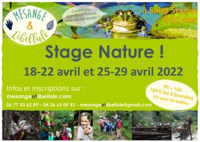 Stages nature du printemps