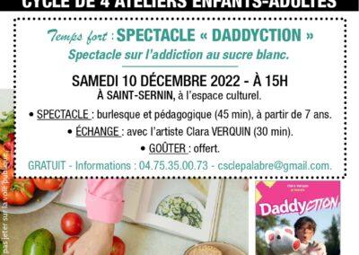 Projet alimentation “Et toi qu’est-ce-que tu manges?” –  Spectacle DADDYCTION