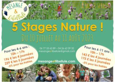 Stages nature d’été