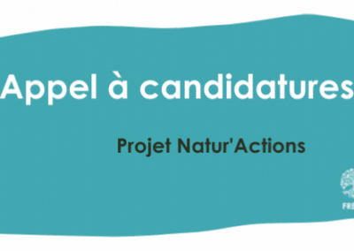 Appel à candidatures pour le nouveau projet du FRENE : Natur’Actions