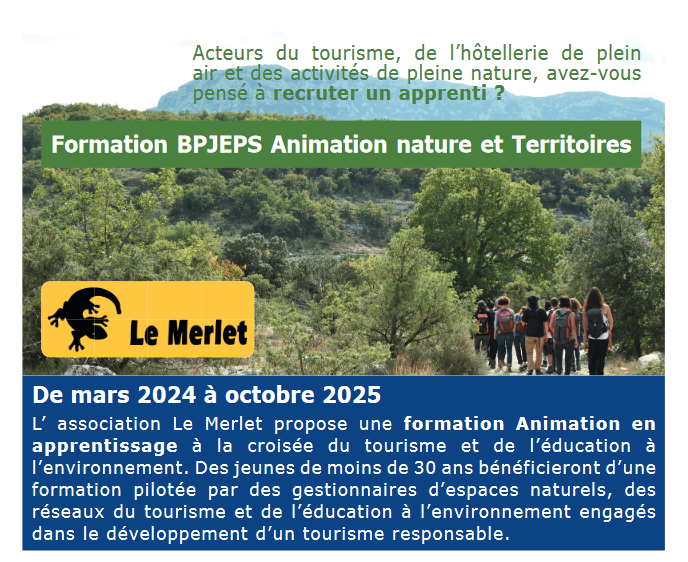 Formation BPJEPS Animation nature et Territoires