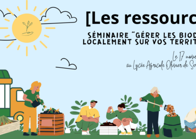 Les ressources du séminaire “Gérer les biodéchets localement sur vos territoires”