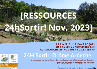 24H Sortir! 25 et 26 novembre 2023