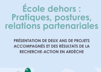 6 mars à Jaujac | École dehors : pratiques, postures, relations partenariales