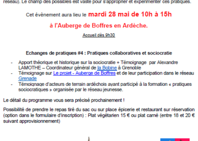 Échange de pratiques #4 “Pratiques collaboratives et de la sociocratie”