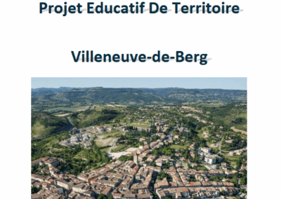 Plan Educatif de Territoire 2025 – 2028 – Villeneuve-de-Berg