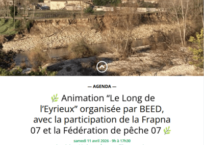 Animation « Le long de l’Eyrieux » avec la FRAPNA 07