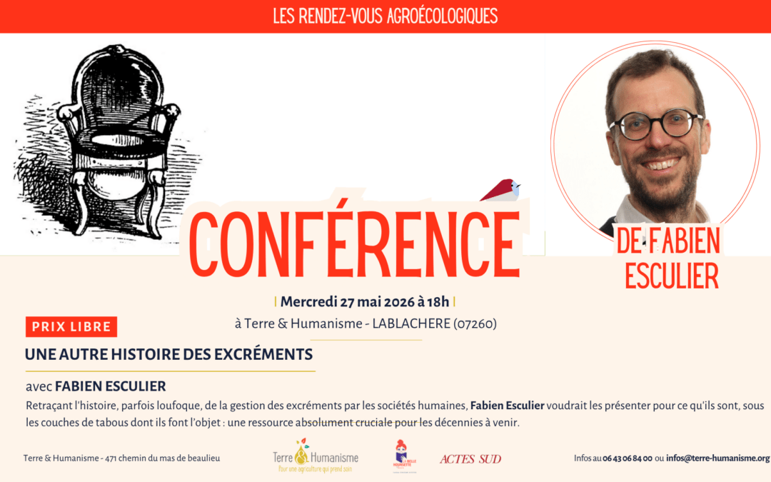 Conférence : Une autre histoire d&rsquo;excréments avec Fabien Esculier