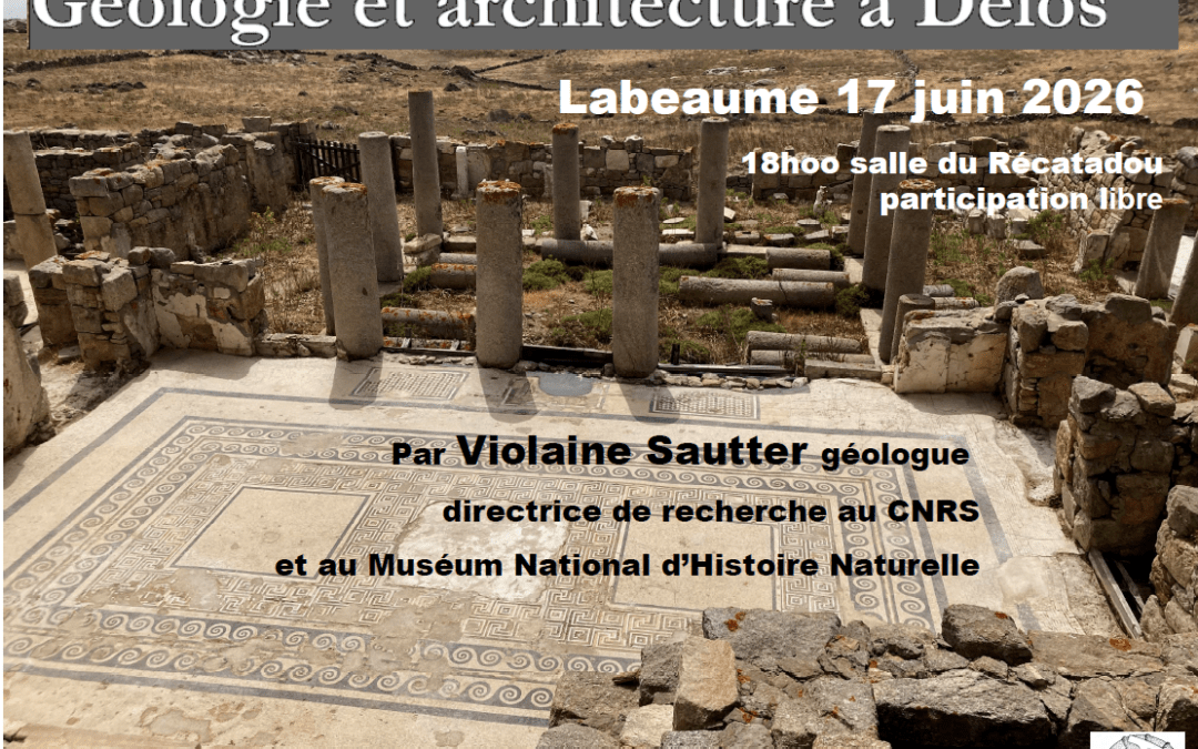 Conférence Géologie et architecture à Delos – 17 juin à Labeaume