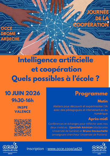 Intelligence Artificielle et l’Ecole – 10 juin à Valence