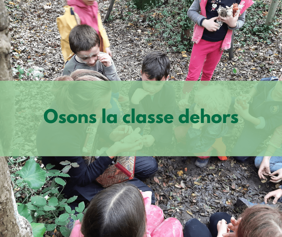 page accueil site Osons la classe dehors