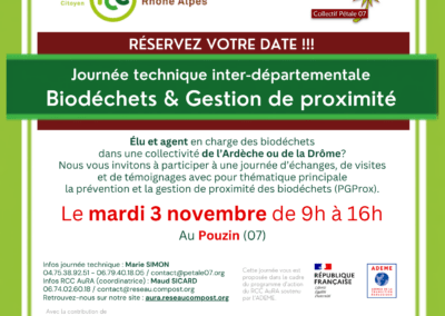 Journée technique du Réseau Compost Citoyen