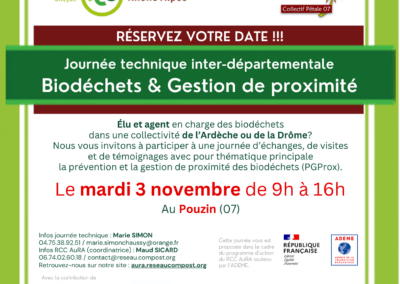 Journée technique du Réseau Compost Citoyen