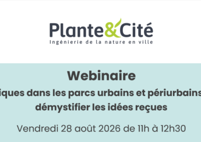 Webinaire Tiques dans les parcs urbains et périurbains : démystifier les idées reçues